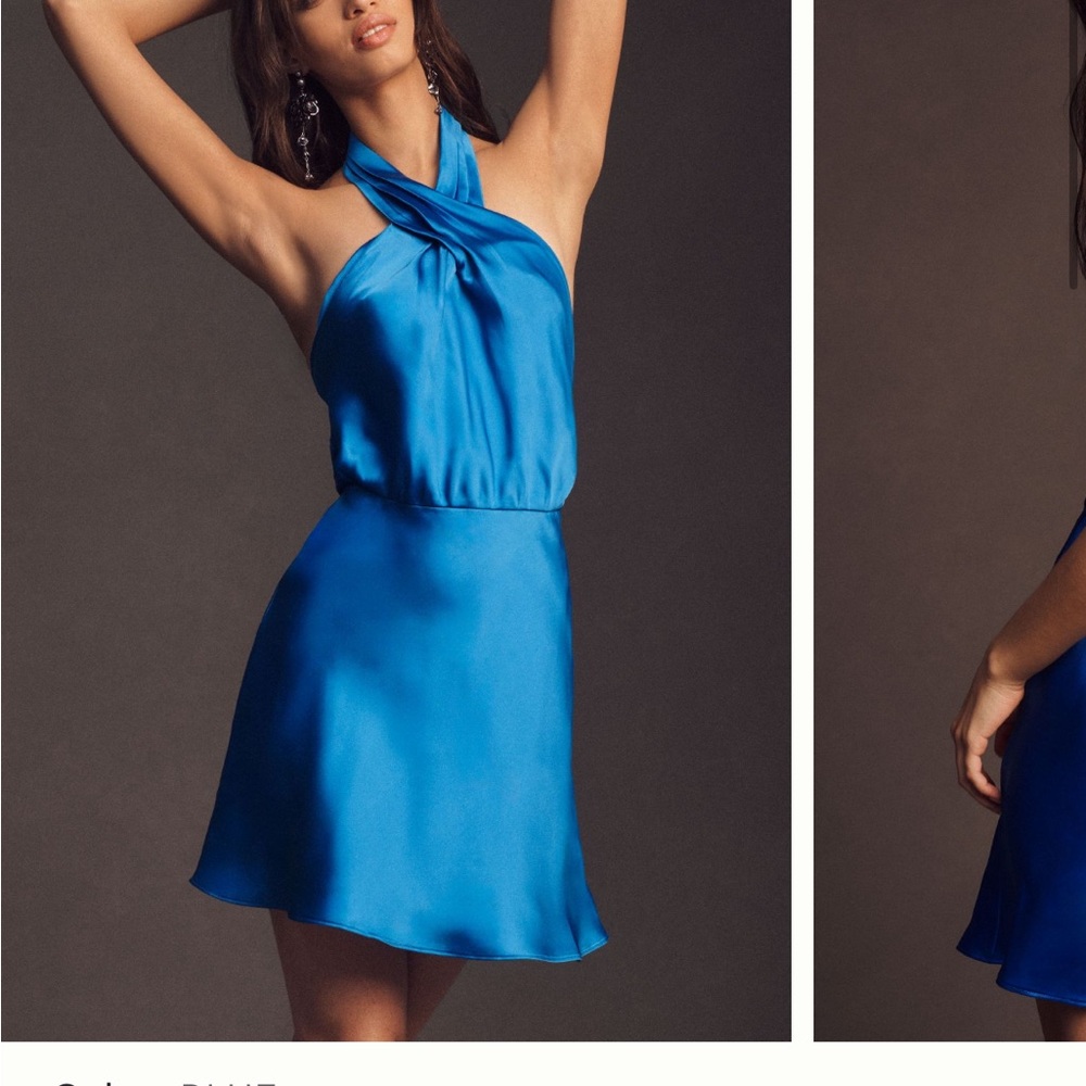 BHLDN blue dress size small